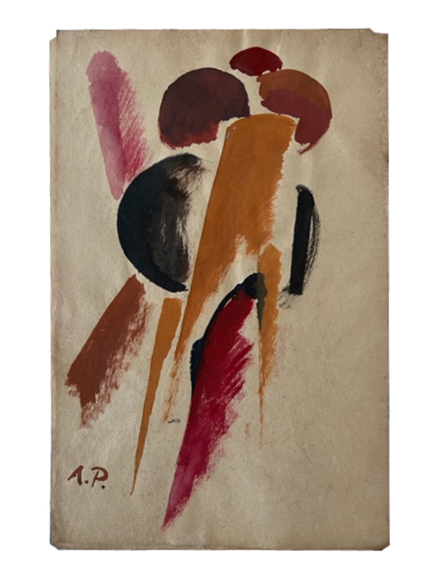 RUSSIAN ABSTRACT PAINTING ATTR. TO A. RODCHENKO PIC-0